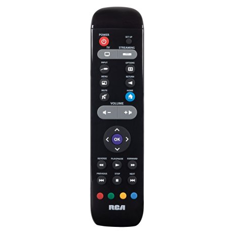 Audiovox RCRST02GR 2-Device Universal Streaming Remote for Roku, Apple TV, Sony