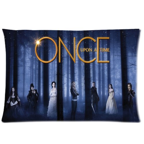 Once Upon A Time Home Decorative Pillow Covers 20X30 Inch 2 Sides Printed Soft Cotton Pillowcases
