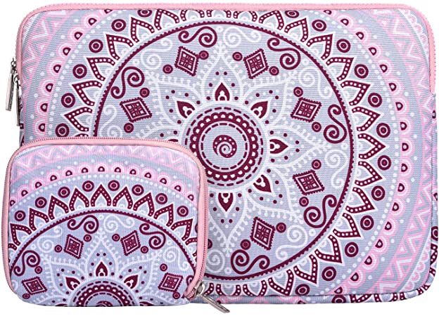 MOSISO Laptop Sleeve Only Compatible with MacBook 12 inch A1534 with Retina Display 2017/2016/2015, Carrying Bag Cover with Small Case Mandala MO-MDL005