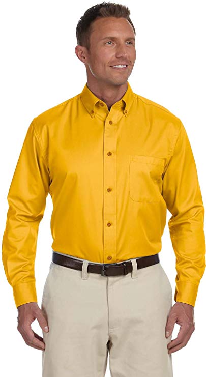 Men's Easy Blend™ Long-Sleeve Twill Shirt with Stain-Release