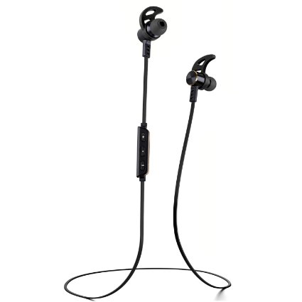 KEDSUM Sweatproof with Magnetic Wearable V4.0 Wireless Bluetooth Headphones In-Ear Noise Cancelling Waterproof Headset Earphones Earbuds with Mic & APT-X