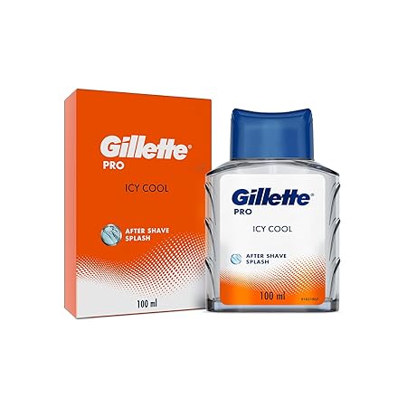 Gillette PRO AFTER SHAVE SPLASH ICY COOL 100ML, White