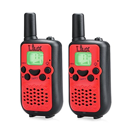 Walkie Talkies,Durable and Easy to use 22 Channel FRS/GMRS 2 Way Radio 2 Mile Rang, 2 Pack(Red) 100%!