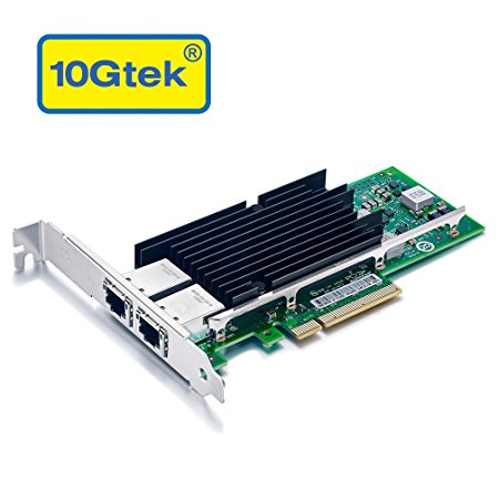 10Gtek for X540-T2, 10GbE Converged Network Adapter(CNA), Copper Dual RJ45 Port(Amount to Intel X540-T2)