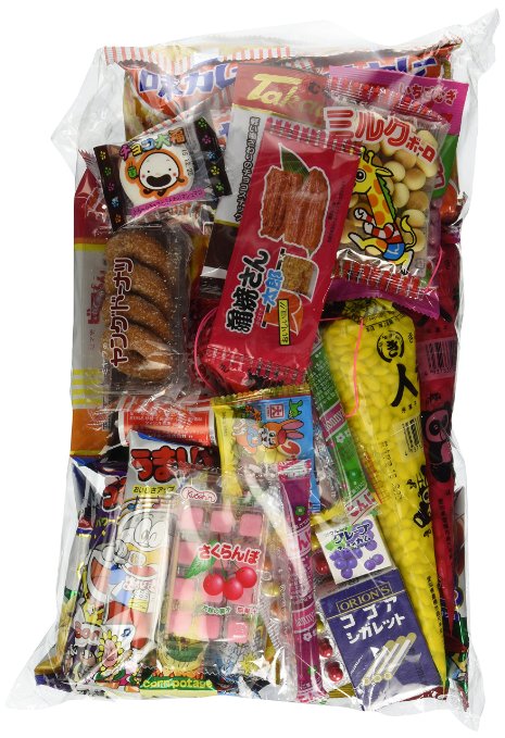 Assorted Japanese Junk Food Snack "Dagashi" Economical 45 Packs of 30 Types