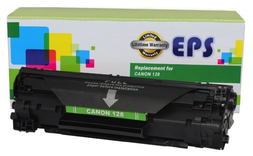 EPS Replacement Canon 128 3500B001 Black Toner Cartridge