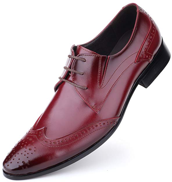 Mens Oxford Shoes Formal Leather Mens Dress Shoes - Men Wedding Shoes in A Bag