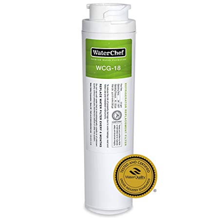 WaterChef WCG-18 Premium Refrigerator Water Filter Replacement for GE MSWF, 101820A, 101821B, WR02X12345, WR02X12801