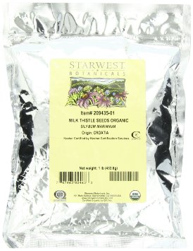 Starwest Botanicals Milk Thistle Seed Organic 1-Pound