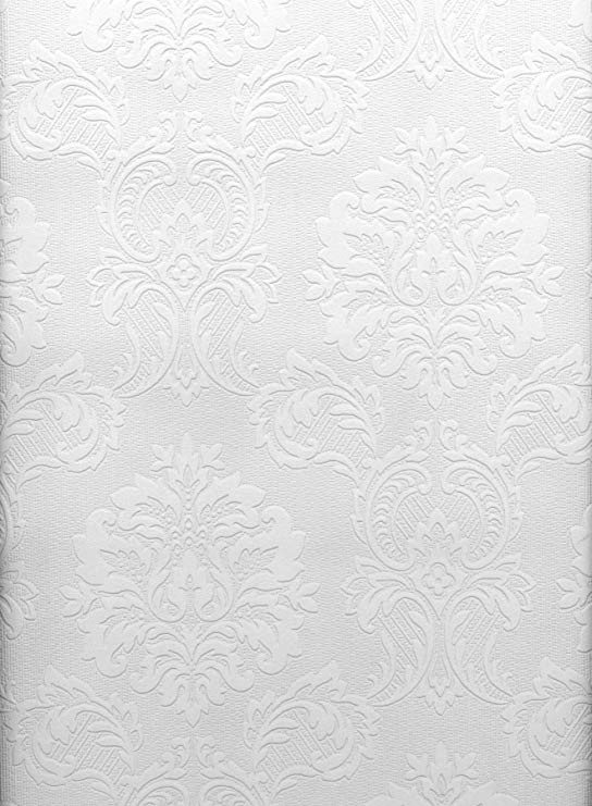 Brewster 429-6705 Paintable Solutions III Damask Paintable Wallpaper, 20.5-Inch by 396-Inch, White