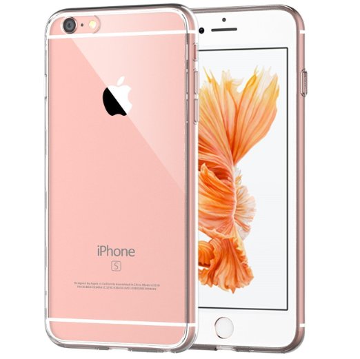 iPhone 6 Plus Case JETech Apple iPhone 6s6 Plus Case 55 Inch Bumper Cover Shock-Absorption Bumper and Anti-Scratch Clear Back for iPhone 6s Plus and iPhone 6 Plus 55 Inch