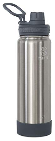 Takeya 51041 Actives Insulated Stainless Steel Bottle w/Spout Lid 24 oz