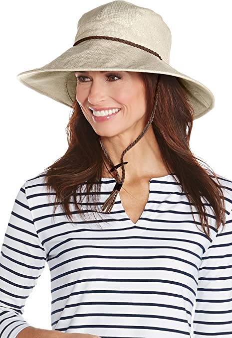 Coolibar UPF 50  Women's Flora Gardening Hat - Sun Protective