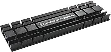 Micro Connectors M.2 2280 SSD Low-Profile Heat Sink Kit Cooling Black (NGFFM2-HS804-BK)