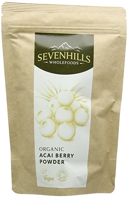 Sevenhills Wholefoods Organic Raw Acai Berry Powder 100g