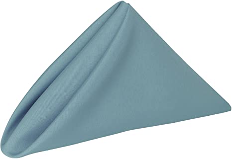 Ultimate Textile -1 Dozen- 17 x 17-Inch Polyester Cloth Napkins Slate Blue