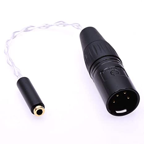 GAGACOCC 4-Pin XLR Male to 3.5mm TRRS Female Balanced Audio Adapter Cable