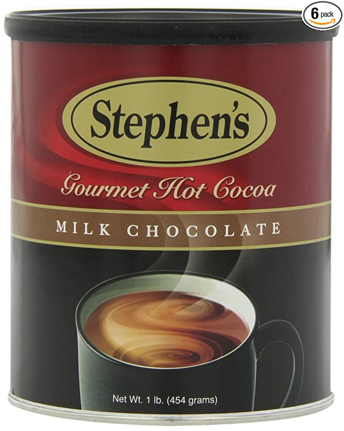 Stephen's Gourmet Hot Cocoa, Milk Chocolate, 16-Ounce Cans (Pack of 6)