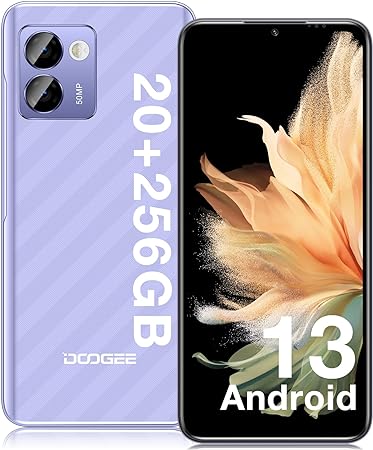 DOOGEE N50 Pro Mobile Phones 20GB   256GB/1TB TF Android 13 Smartphone, 6.52" HD  Waterdrop Screen, 50MP Camera, 4G Dual Sim Mobile Phone, 4200mAh/18W Fast Charge,Fingerprint/Face ID