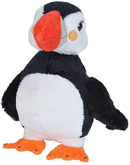 Wild Republic Puffin Plush, Stuffed Animal, Plush Toy, Sea Animals, Gifts for Kids, Sea Critters 8 inches