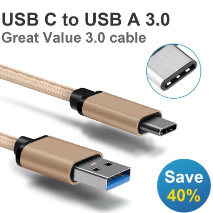 Motoraux USB 31 Type C Cable USB 31 to Standard USB 30 Type A Male Connector Charging Cable Data Transfer for Apple New MacBook ChromeBook Pixel Nexus 5X 6P Nokia N1 Tablet OnePlus 2and More