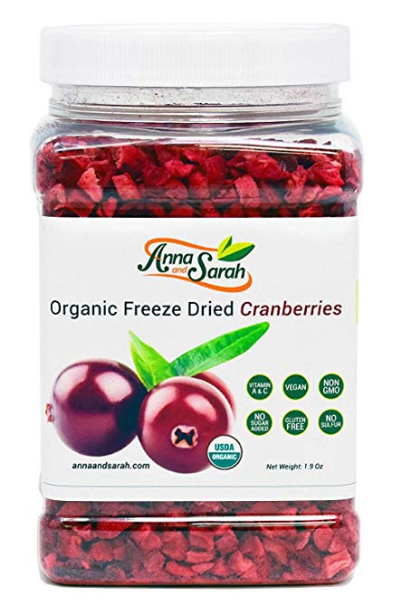 Anna and Sarah Organic Freeze Dried Cranberries 1.9 Oz