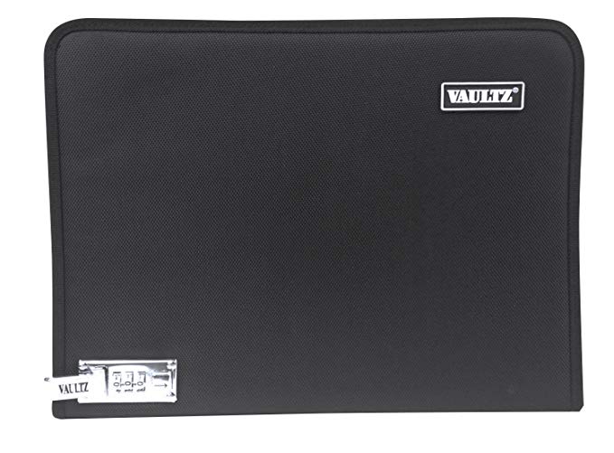 Vaultz Letter Size Locking 7-Pocket Expanding File, Black (INTVZ03167)