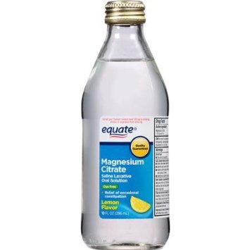 Equate Magnesium Citrate Oral Solution - Saline Laxative - Lemon Flavor, 10 fl oz