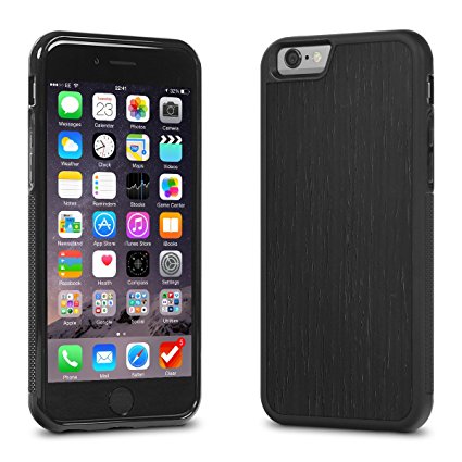 Cover-Up #WoodBack Explorer Real Wood Case for iPhone 6 / 6s - Blackened Ash