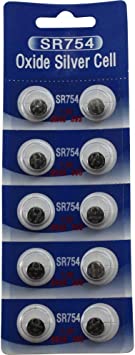 10 POWERTRON Silver Oxide Batteries 393 309 SR754 LR754 SR48 LR48 AG5 193 V393 D393 RW28 S15 55 MAH