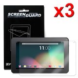 Fintie 3-Pack Ultra-Clear HD Screen Protector for 101 Android Tablet inclu 2014 NEW iRulu 10 A31S iRulu 101 A20 iRulu X1s 101 Dragon Touch A1X Plus A1X A1 101 NeuTab N10 101 Contixo Q102 101 Poofek 101 inch Google Android Tablet 32GB  A31S Tagital T10 101 ProntoTec Nepro 10S 10 inch Polatab Elite Q101 ValuePad VP112 10 Shamos New 101 Epassion E1 101 TouchTab 101 Amar 101 PLEASE check the complete compatible tablet list under Product Description - High Definition Invisible Protective Screen Film Lifetime Replacement Warranty