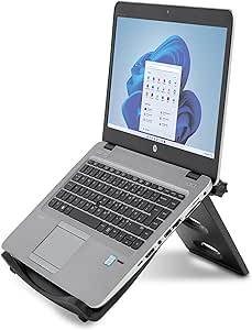 Kensington Easy Riser Support pour Ordinateur Portable (12"-17"), Pour Appareils Windows & Mac, Dell, Toshiba, HP, Samsung, MacBook, Lenovo, Systèmes Secure Fit et SmartFit - Gris (60112)