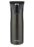 Contigo AUTOSEAL West Loop Stainless Steel Travel Mug with Easy-Clean Lid 20-Ounce Black