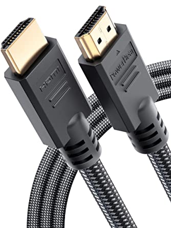 PowerBear 4K HDMI Cable 10 ft [3 Pack] High Speed, Braided Nylon & Gold Connectors, 4K @ 60Hz, Ultra HD, 2K, 1080P Compatible | for Laptop, Monitor, PS5, PS4, Xbox One, Fire TV, Apple TV & More