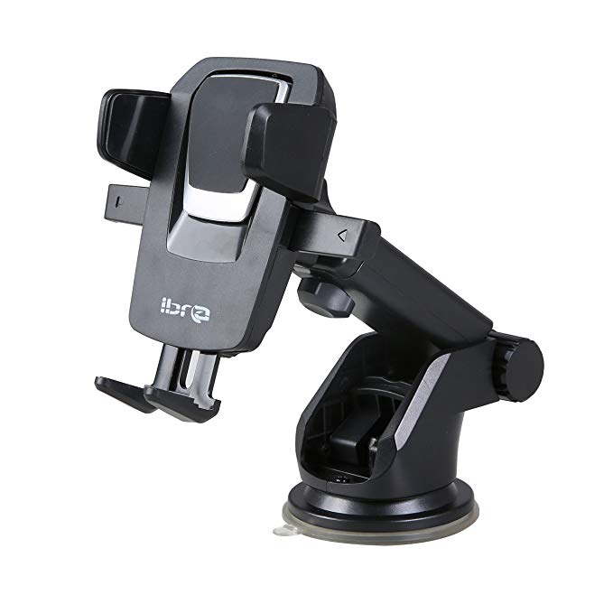 IBRA 360° Car Mount Universal Phone Holder for iPhone X 8/8s 7 7 Plus 6s Plus 6s 6 SE Samsung Galaxy S8 Plus S8 Edge S7 S6 Note 8 5 and Many More Adroid Devices.