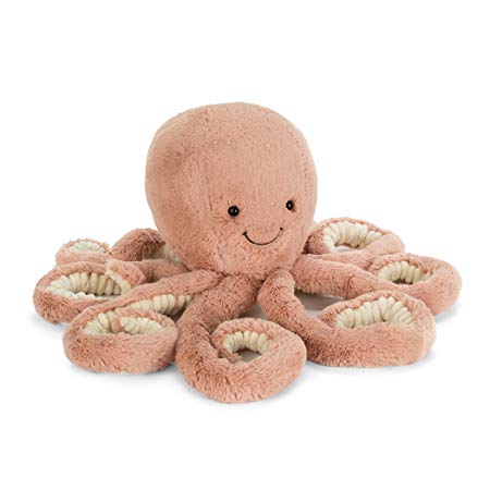 Jellycat Odell Octopus Stuffed Animal, Little, 12 inches