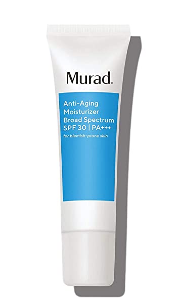 Murad Anti-Aging Moisturizer Broad Spectrum SPF 30 (UPDATED PACKAGING) | Grease-Free Face Moisturizer for Women & Men - Anti-Aging Face Cream with SPF, 1.7 Fl Oz