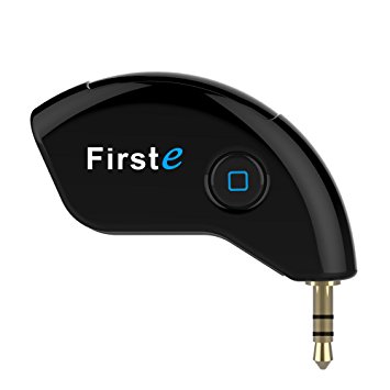 FirstE Portable Wireless Bluetooth Transmitter Connected to 3.5mm AUX Audio Devices Paired with Bluetooth Headphones, TV Ears, Bluetooth Dongle, A2DP Stereo Music Transmission