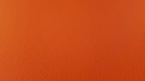 Faux Leather Upholstery Fabric Fire Retardant Contemporary Leatherette Material by The Meter (Orange)