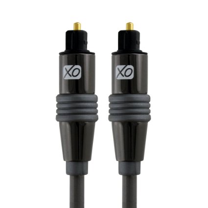 XO Digital Optical Toslink Cable 2m / 2 Metre Premium Install Series - suitable for PS3, PS4, XBOX One, Sky HD, LCD, LED, Plasma, Blu-ray, Home Cinema Systems, AV Amps