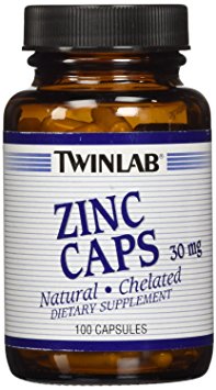 Twinlab Zinc 30 mg Capsules, 100 Count