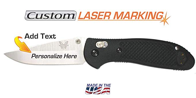 Custom Laser Engraved Benchmade Griptilian Knife (551)