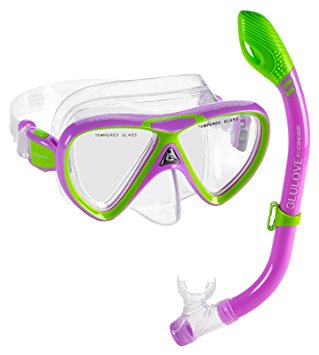 Cressi DELUXE, Kids Youth Mask Snorkel Set