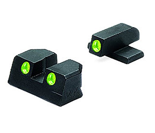 MAKO Sig Sauer Tru-Dot Night Sight fits 9mm & 357. Green rear and front sight