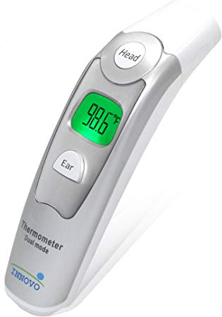 Innovo Medical Forehead and Ear Thermometer - Digital Temperature and Fever Health Alert for Children and Adults - CE and FDA Cleared