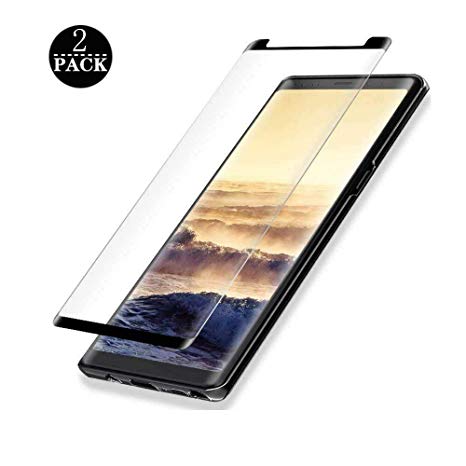 [2-Pack] Samsung Galaxy Note 9 Tempered Glass Screen Protector, Fully Covered, Easy to Install, 9H Hardness Without Bubbles, Samsung Galaxy Note 9 Tempered Glass Screen Protector