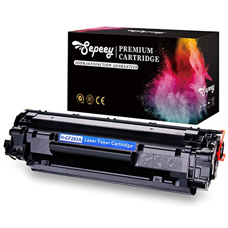 Sepeey Compatible HP 83A CF283A Toner Cartridges High Yield, 1 Black, Compatible with HP Laserjet Pro M201dw M201n MFP M127fw M127fn M225dw M225dn M125nw M125a M125rnw M127fp Printer