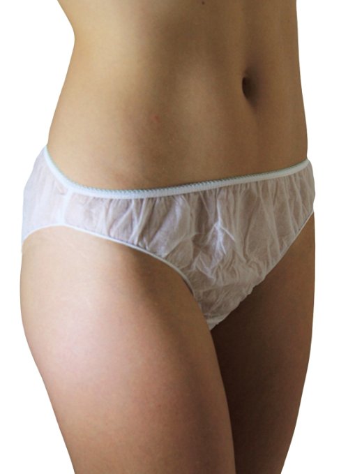 Womens Disposable Regular Assorted Colors Underwear Briefs 30pk