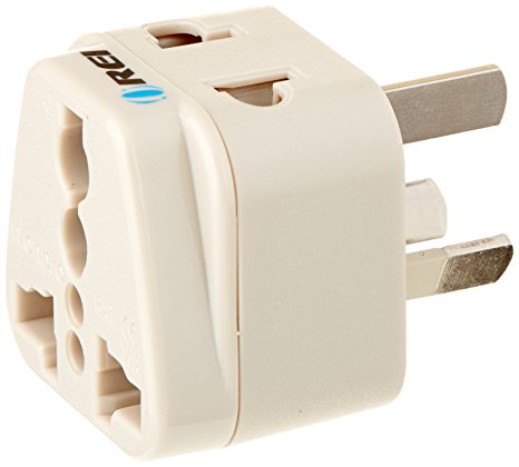Orei WP-I-GN Grounded Universal 2 in 1 Plug Adapter Type I for Australia, New Zealand and More, High Quality, CE Certified, RoHS Compliant
