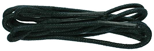 Strong 1/16" 2mm Round Waxed Shoe, Boot Laces